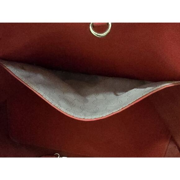 Michael Kors Jet Set Travel Tote Saffiano Leather Tote Red-Orange LG MSRP $278 - Picture 13 of 14